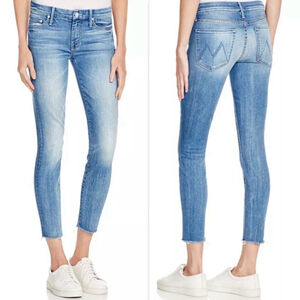 Mother Looker Ankle Fray High Rise Jeans Birds of Paradise Sz 26 | Skinny